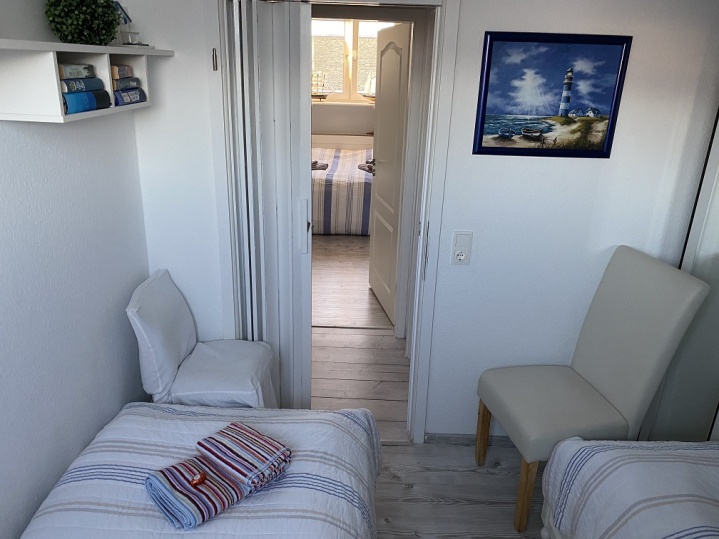 kleineres Schlafzimmer des Appartement Meeresidyll
